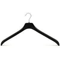 Hangerworld 10 Perchas 49cm Plástico Curvado para Mantener la Forma de Chaquetas Camisas y Blusas